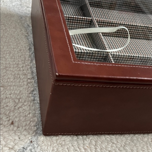 Stackers Brown Jewelry Organizer with Checkered Interior - Picture 9 of 16